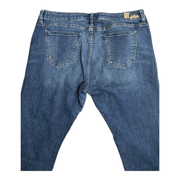 Kut From The Kloth Jeans Womens 14 Blue Katy Boyfriend Straight Leg Medium Wash - Picture 5 of 12